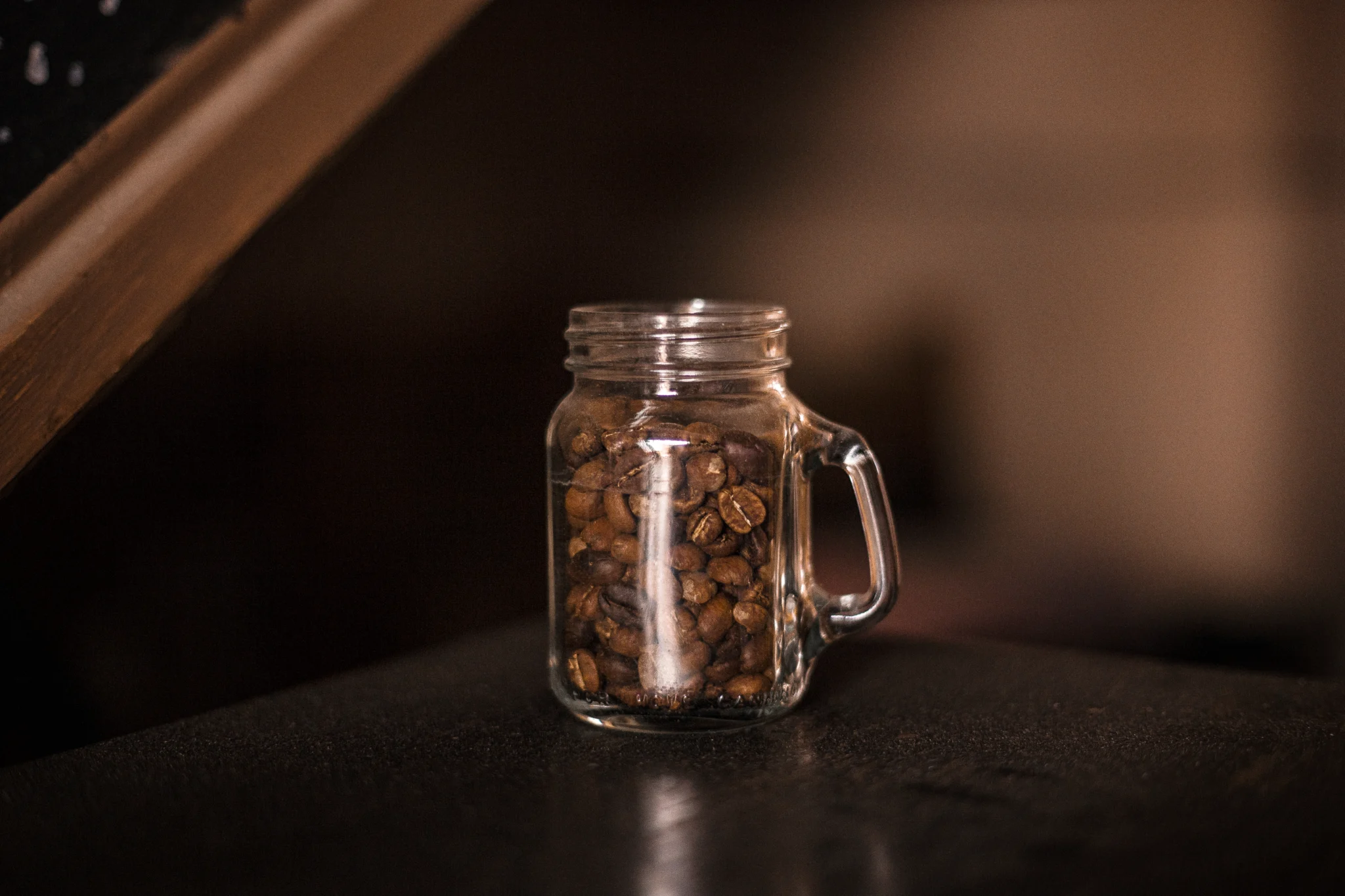 filled coffee bean clear glass mug 2262812 scaled
