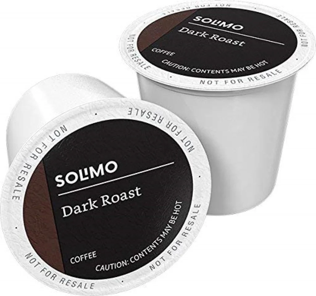 Amazon Solimo Dark Roast coffee pods